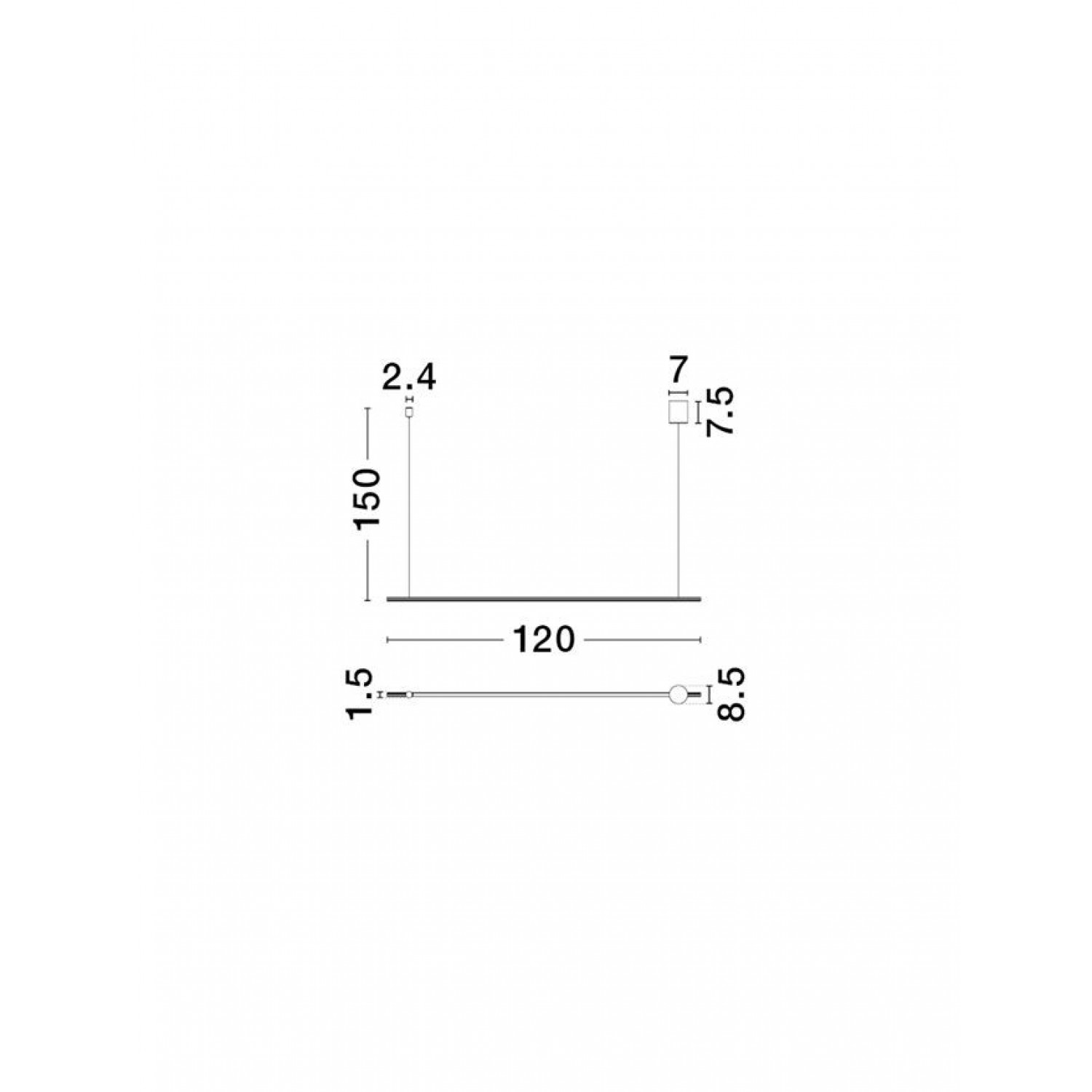 Линейный светильник Nova Luce BRILLIA 9060280