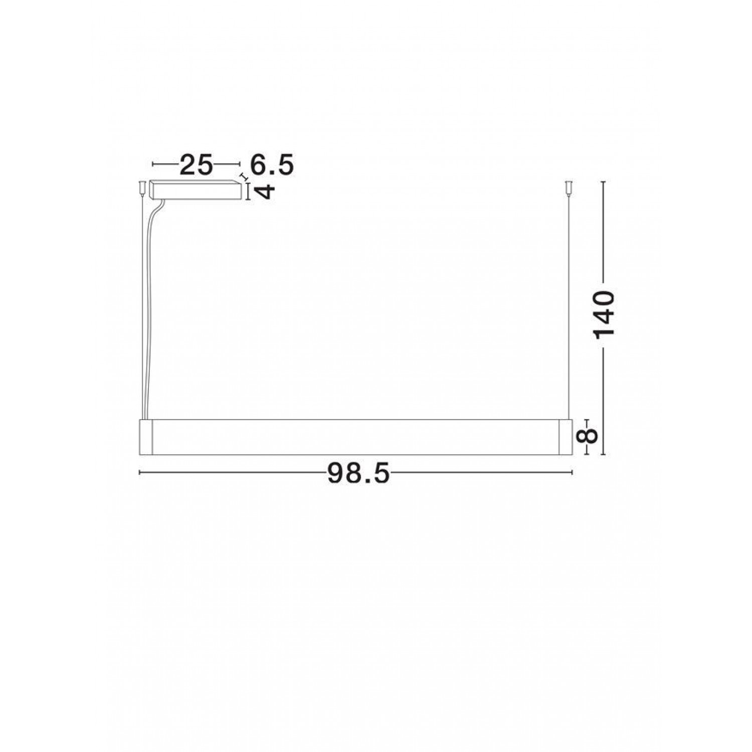 Линейный светильник Nova Luce GLAZE 9268055
