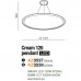 Підвісний світильник AZzardo Cream 120 Pendant Smart AZ3538