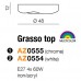 Потолочный светильник AZzardo GRASSO TOP WHITE  AZ0554