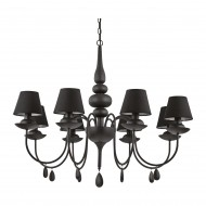 Люстра Ideal Lux BLANCHE SP8 NERO 111896