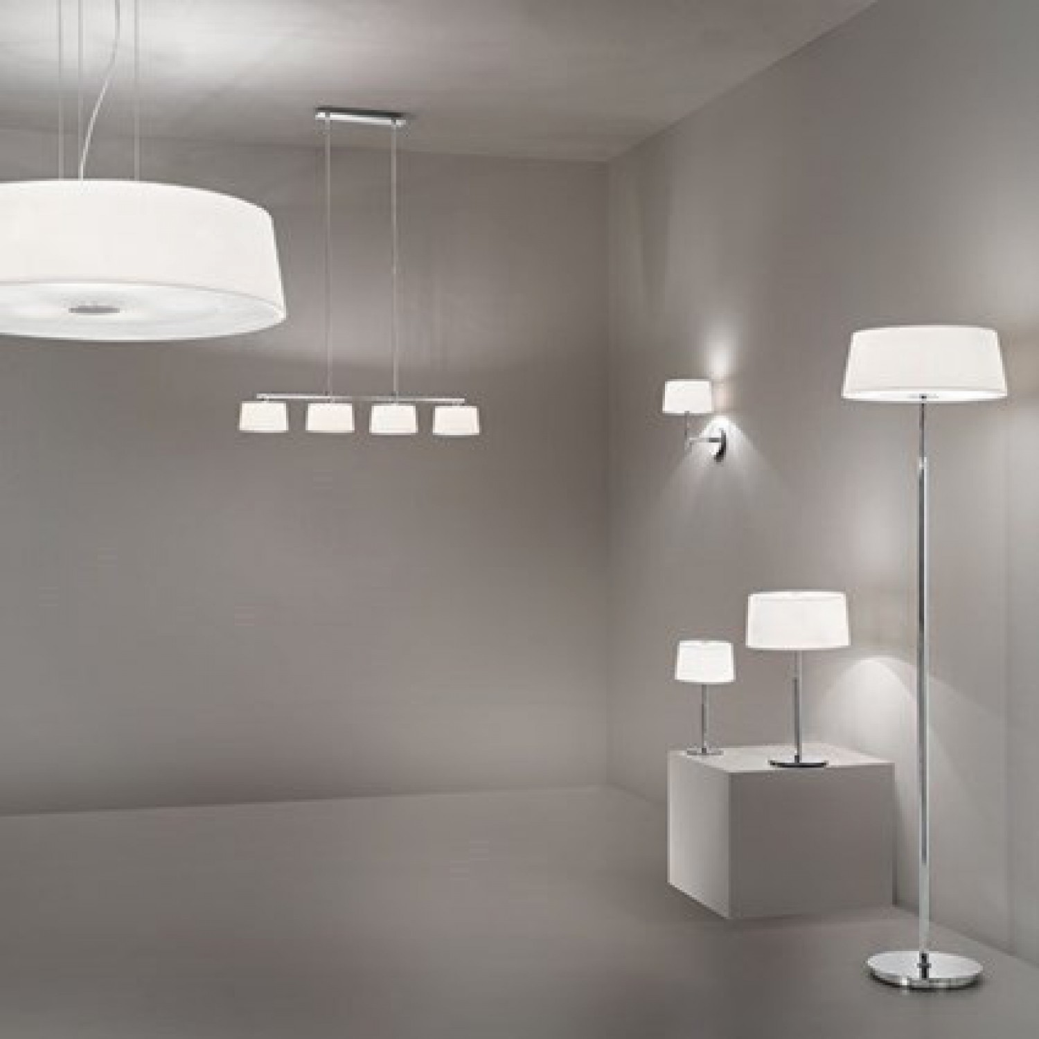 Люстра Ideal Lux HILTON SP4 LINEAR BIANCO 075495