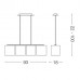Люстра Ideal Lux HILTON SP4 LINEAR BIANCO 075495