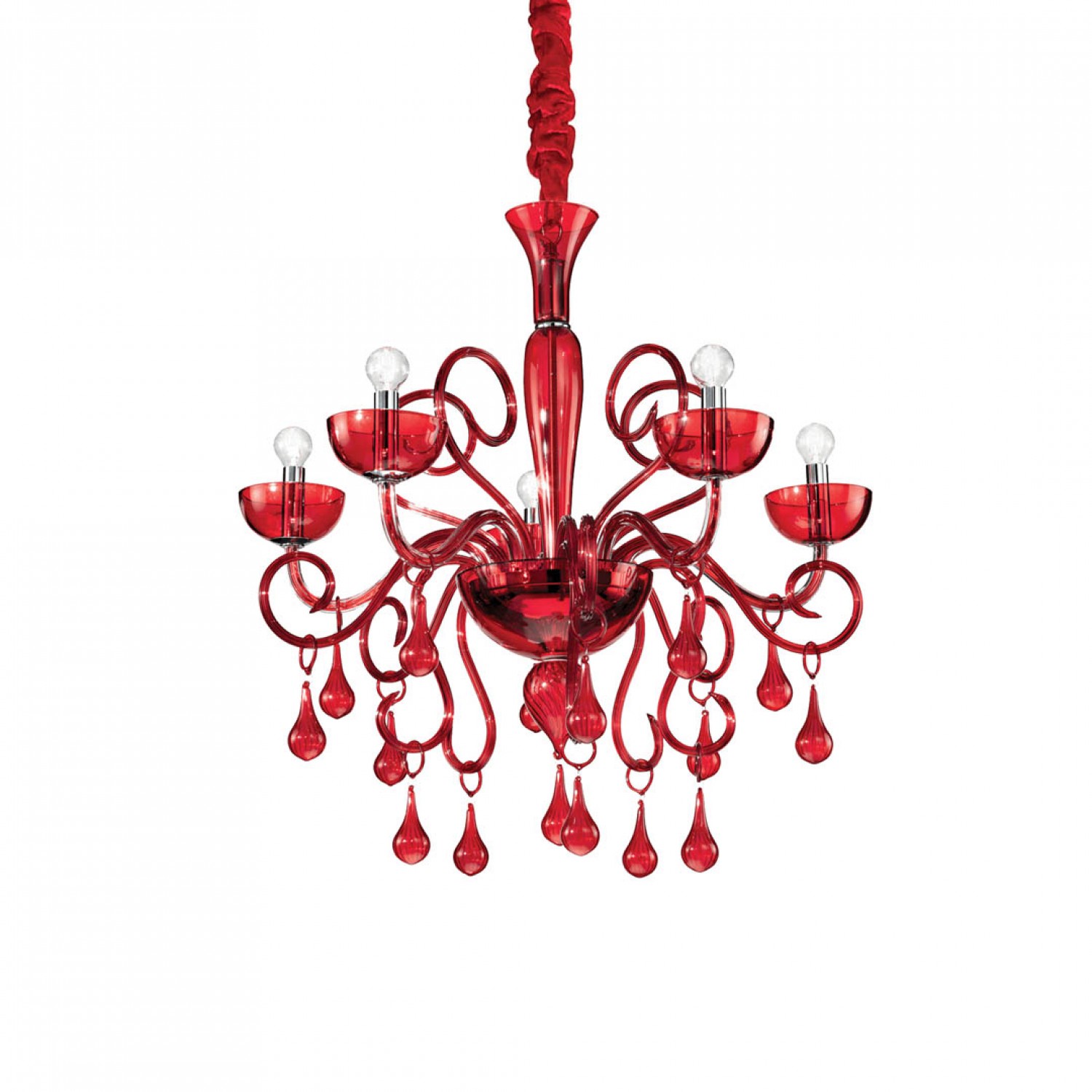 alt_image Люстра Ideal Lux LILLY SP5 ROSSO 073453