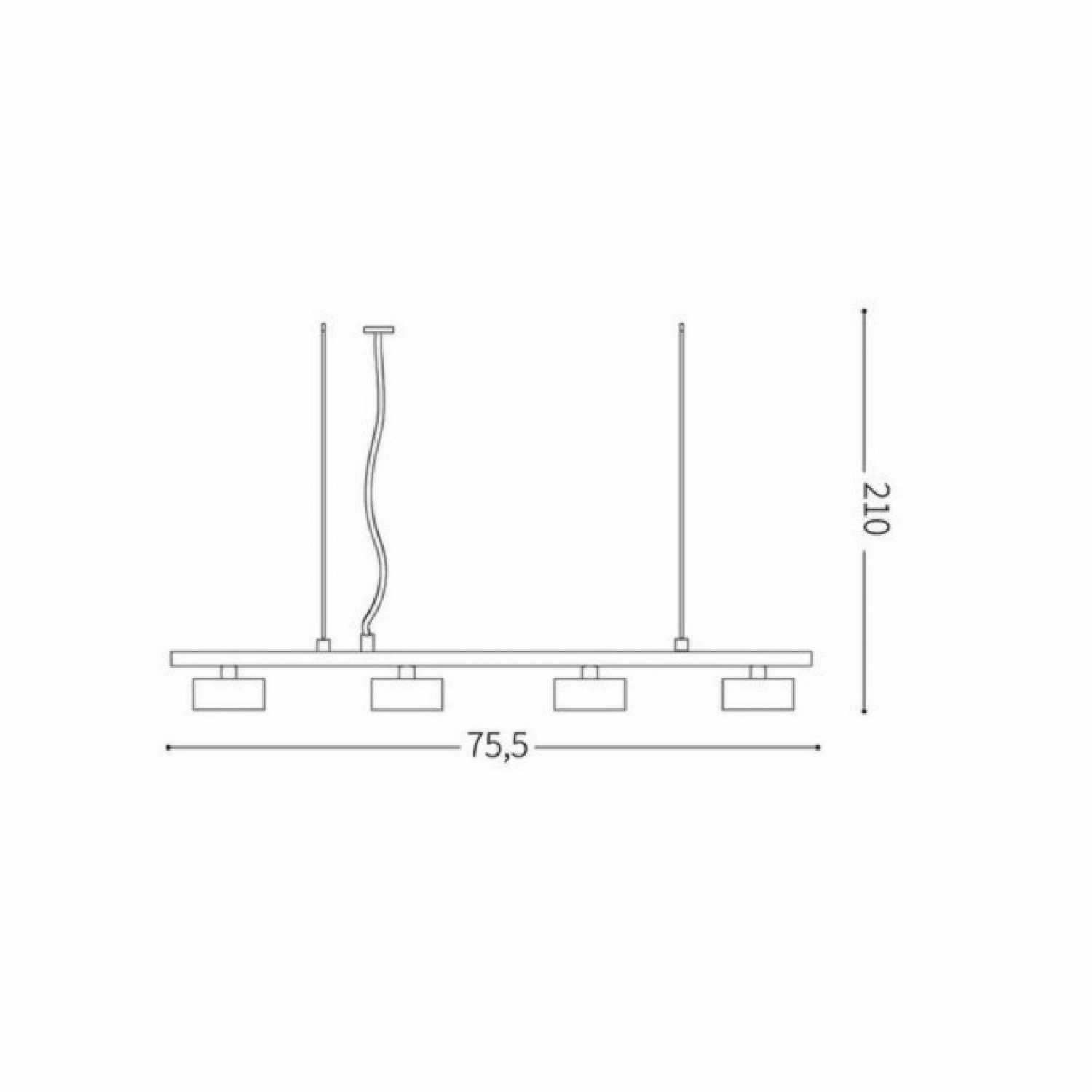 Люстра Ideal Lux MINOR LINEAR SP4 235455