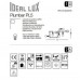 Люстра Ideal Lux PLUMBER PL5 NERO 136707