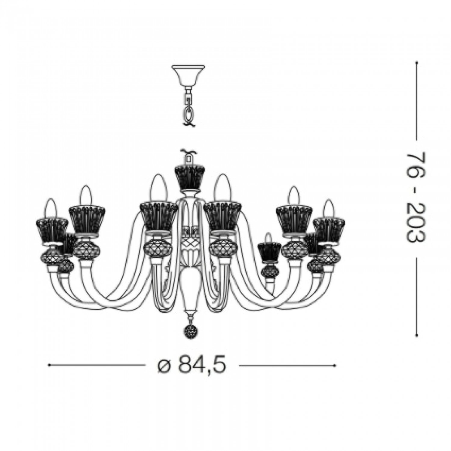 Люстра Ideal Lux STRAUSS SP12 140612