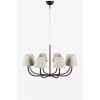 alt_imageЛюстра MarkSlojd Sweden COZY Chandelier 8L Black/Beige 108000