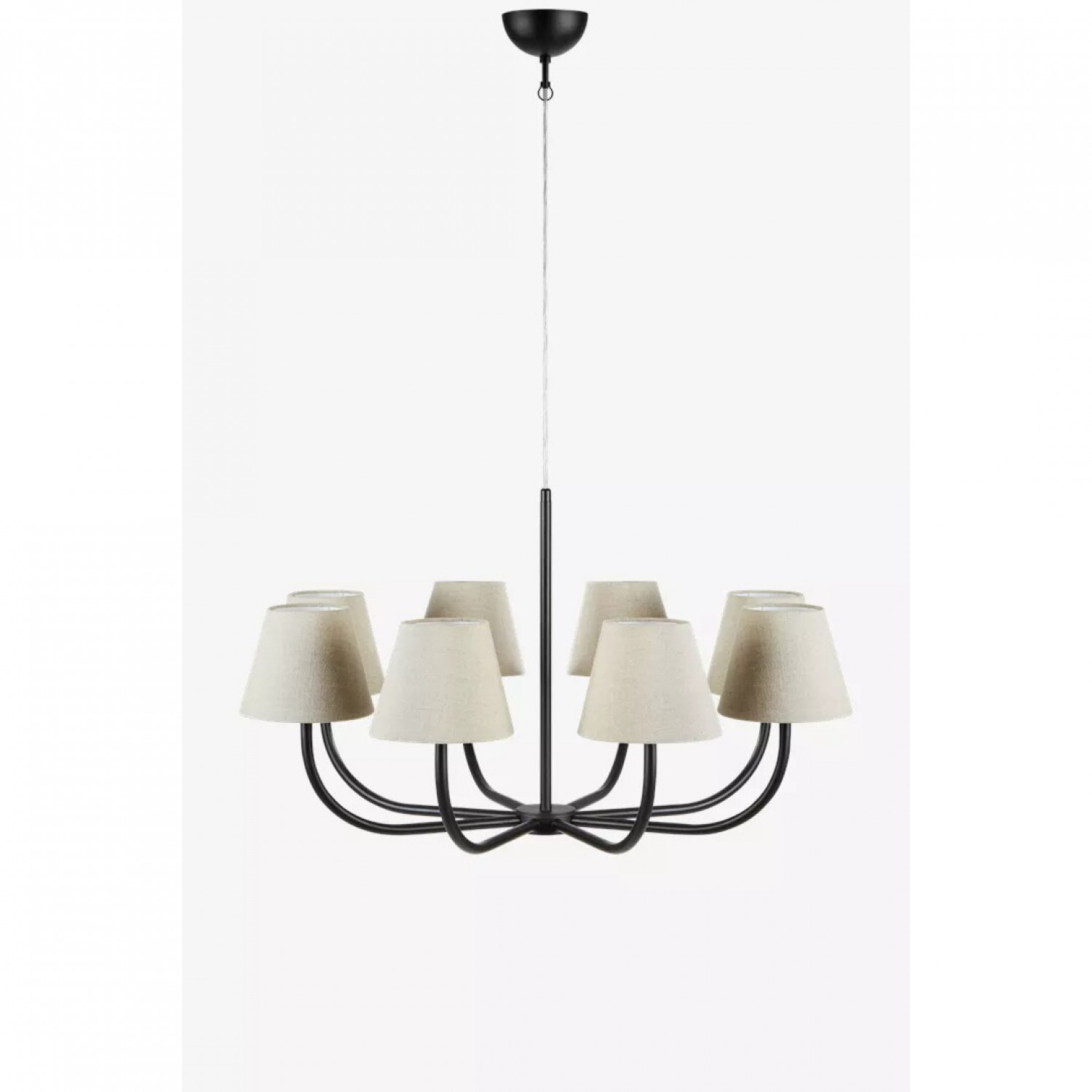 alt_image Люстра MarkSlojd Sweden COZY Chandelier 8L Black/Beige 108000