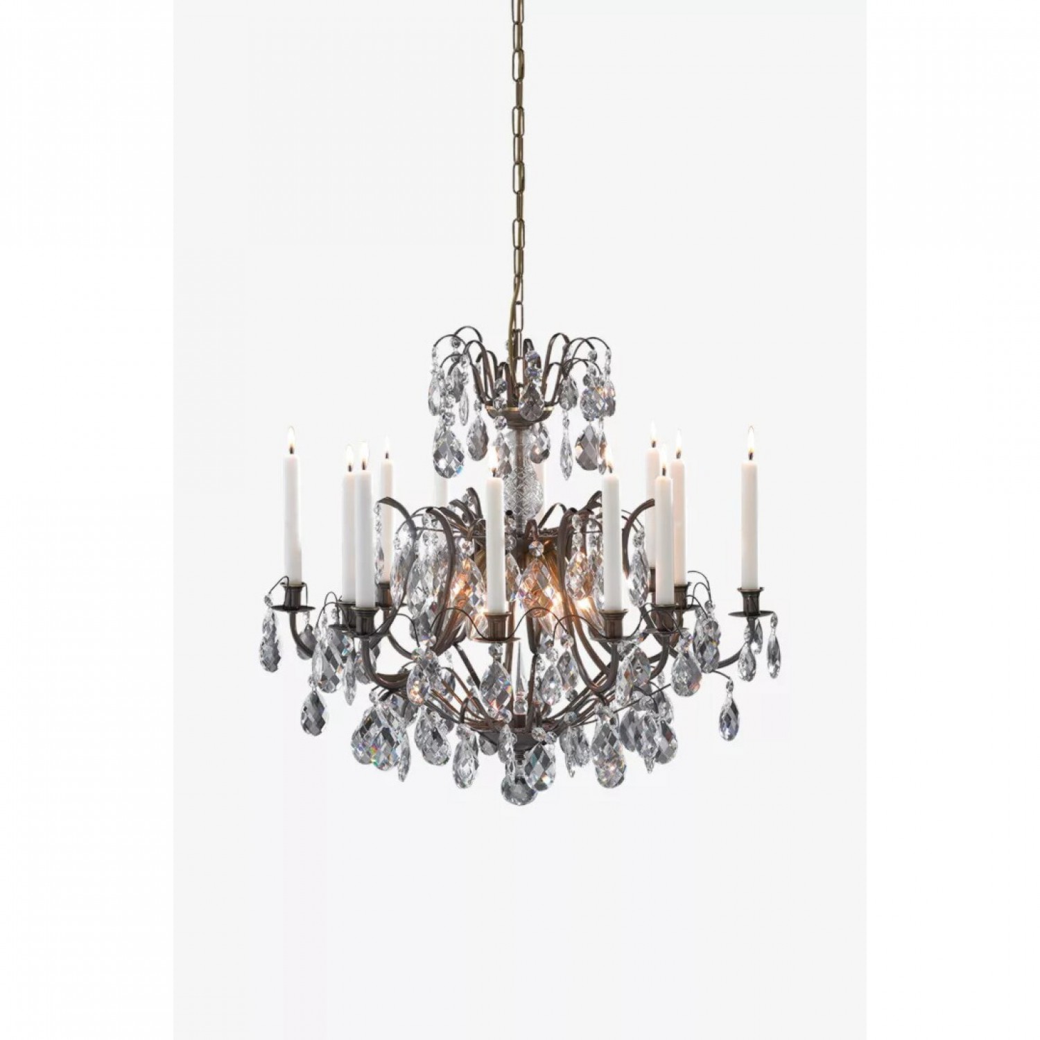 alt_image Люстра MarkSlojd Sweden KRONOVALL Chandelier 6L Antique/Brilliant 100558