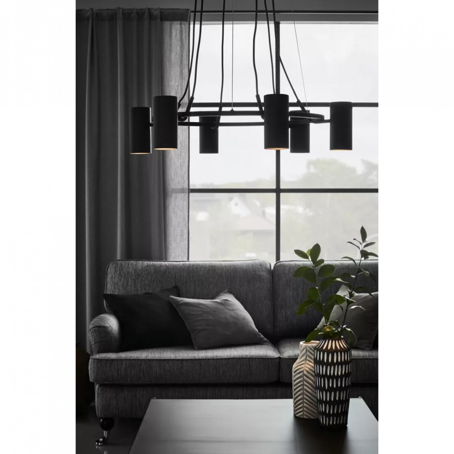 alt_image Люстра MarkSlojd Sweden PORTO Pendant 6L Black 107357