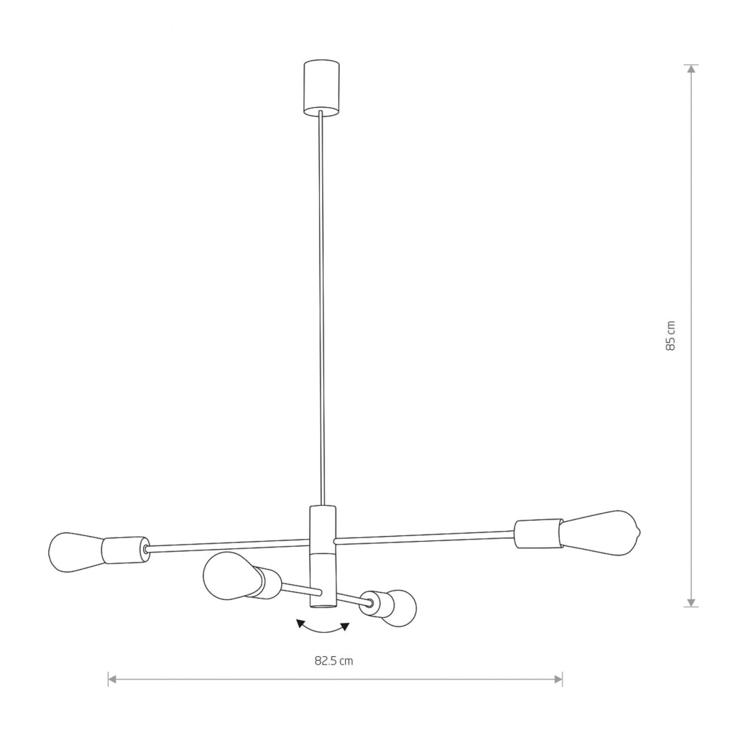 Люстра Nowodvorski ROTOR IV zwis 7935