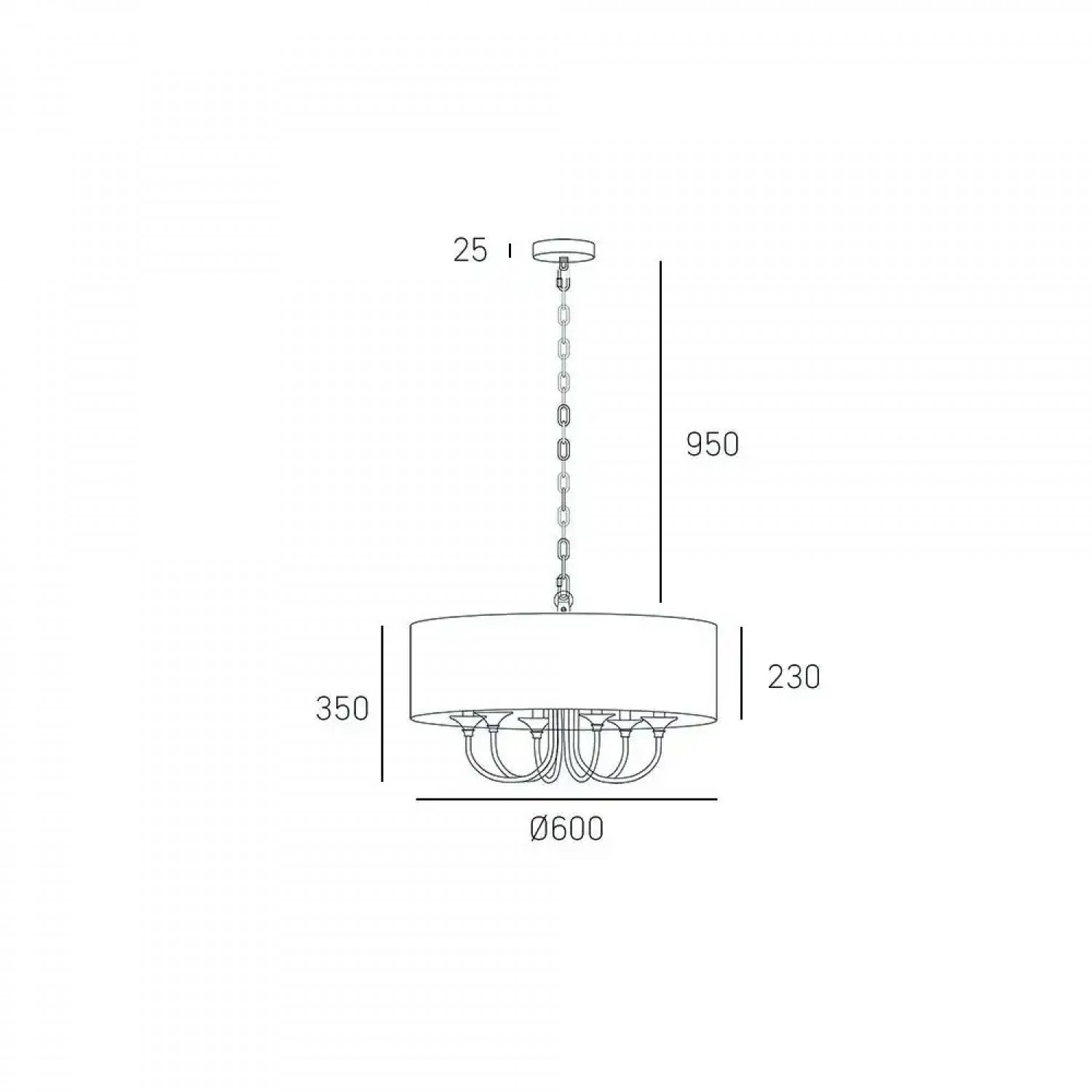 Люстра COSMOLight ABU DHABI P06512WH