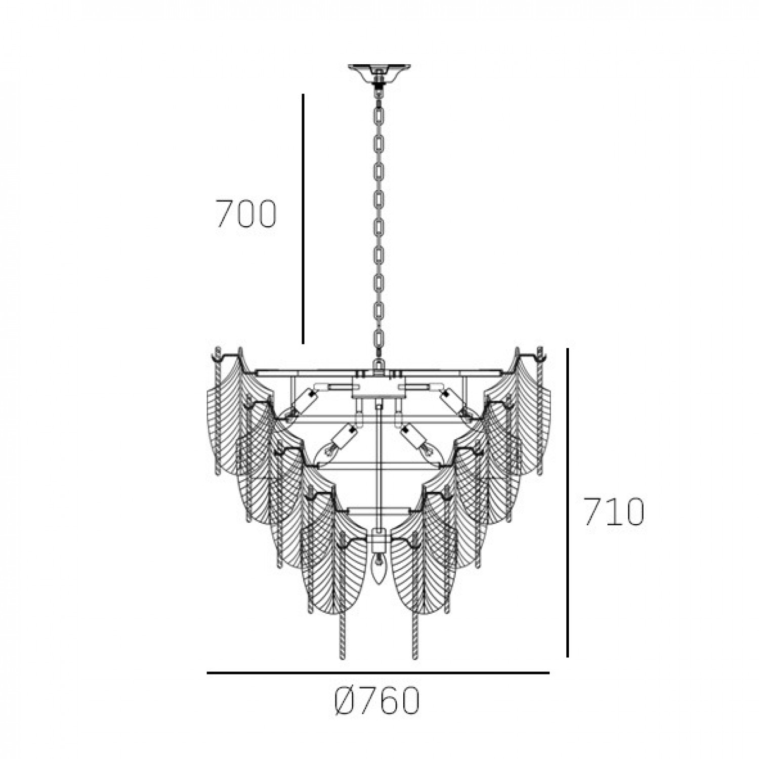 Люстра COSMOLight PALERMO P21473WH