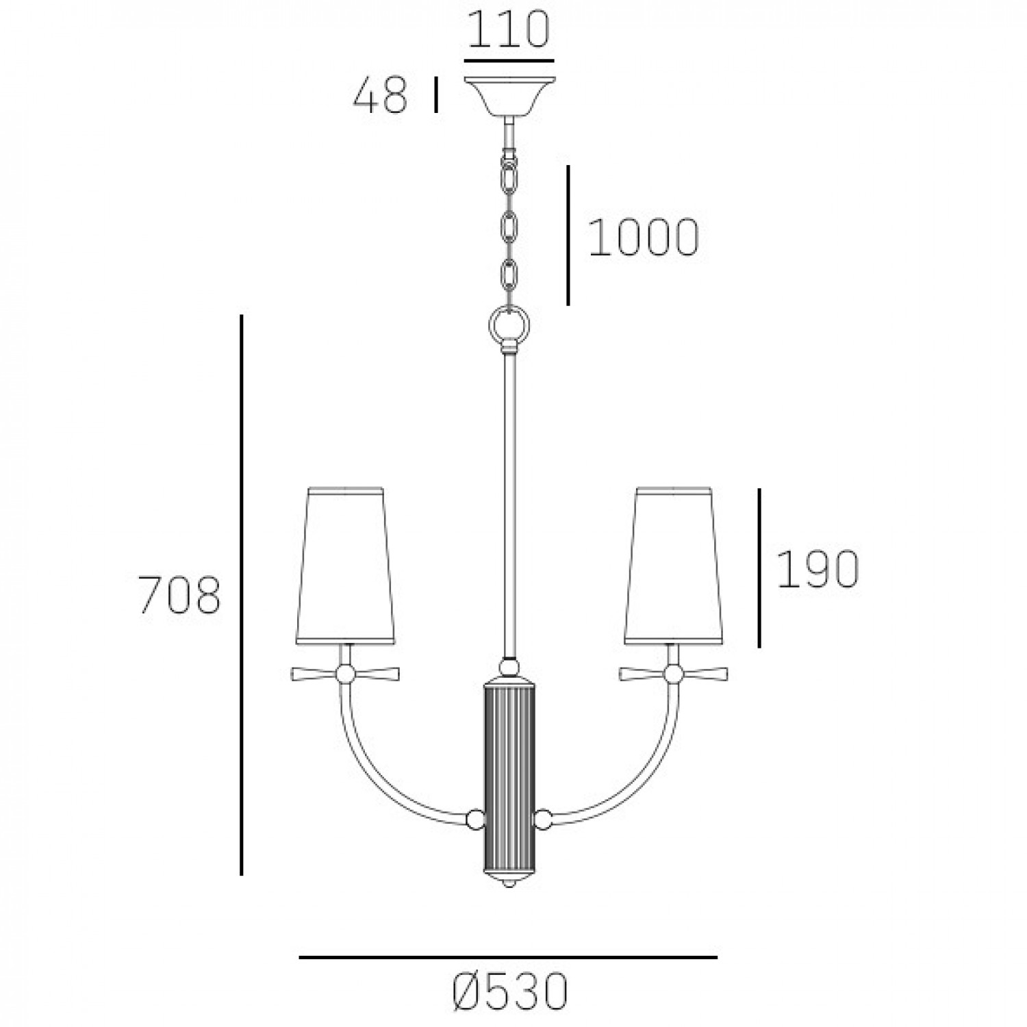 Люстра COSMOLight BOW P04190BR