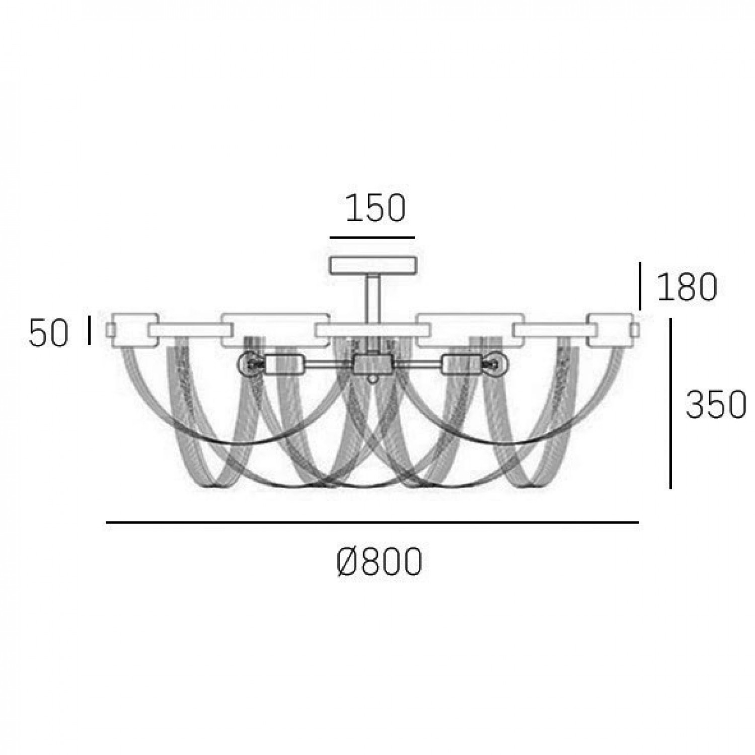 Люстра COSMOLight ROMA C08529NI