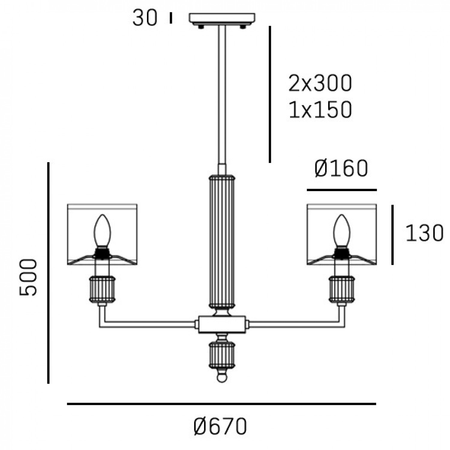 Люстра COSMOLight Sutton P06446NI-WH