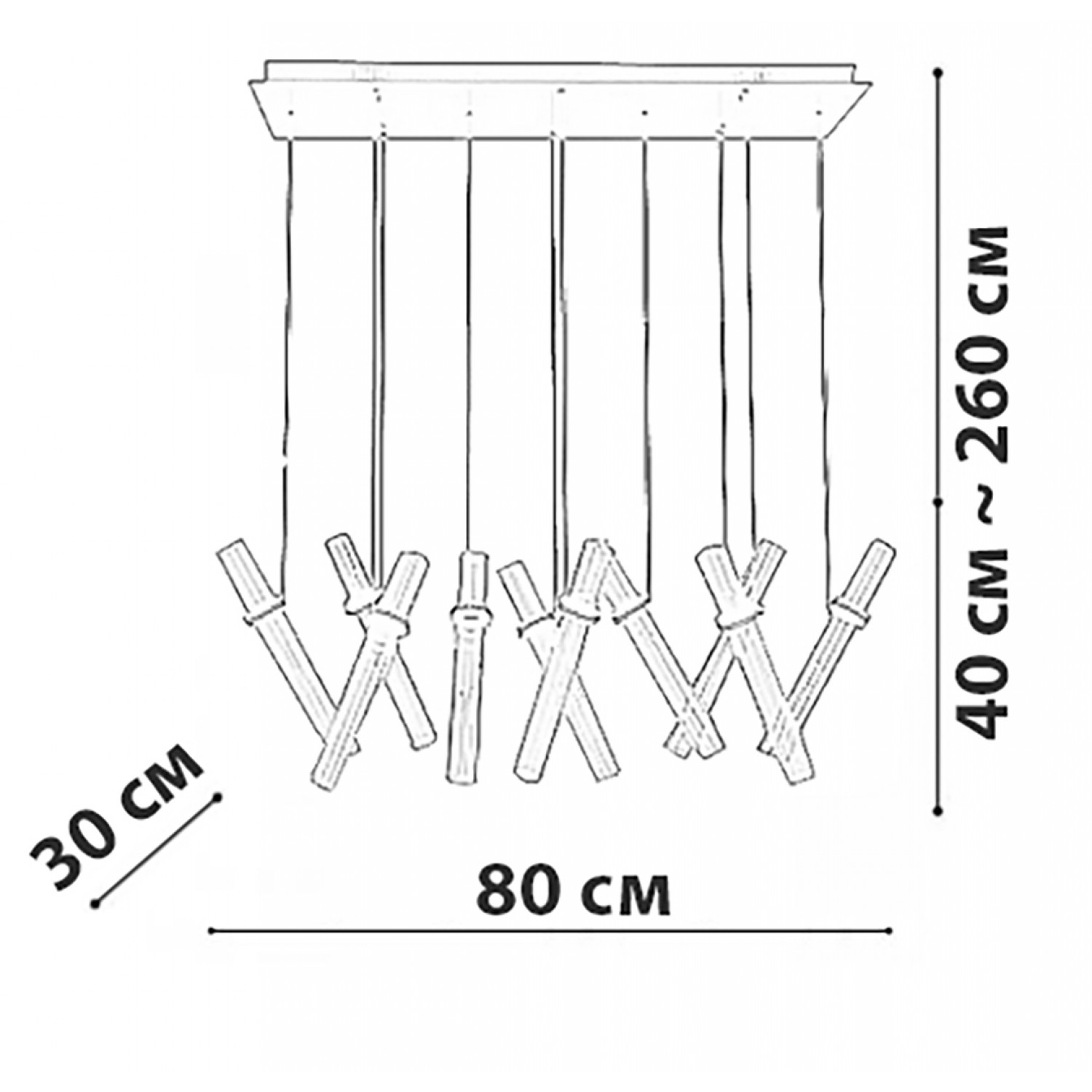 Люстра Friendlylight  Tubes FL5025