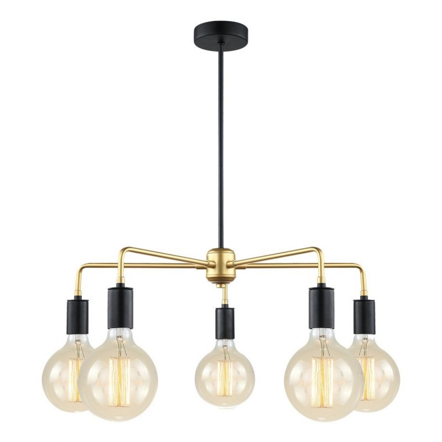 Люстра Italux Malene MDM33865 BK+GD