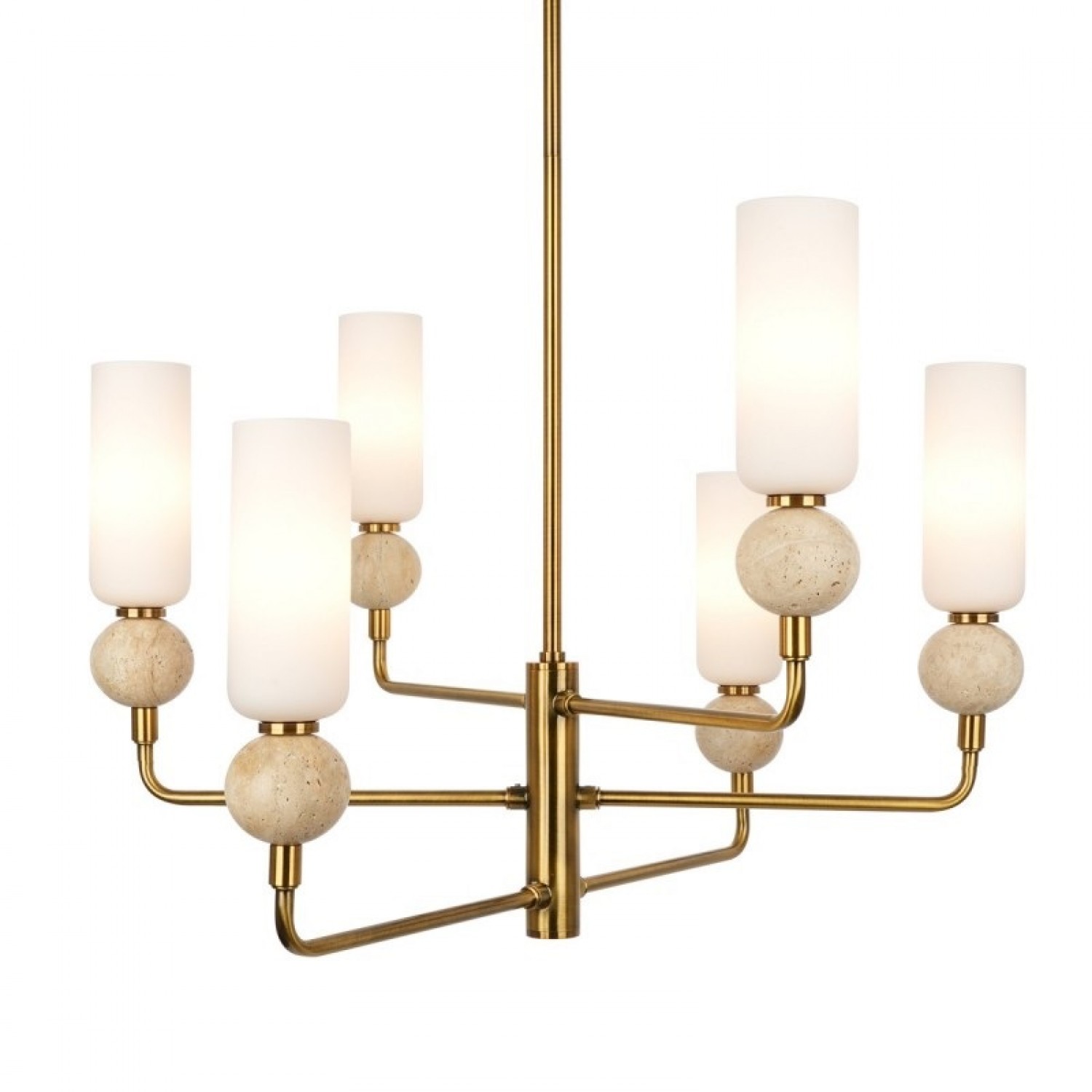 Люстра Italux Santos PND-95331-6-BRSS