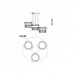 Люстра Italux Tiara PND-77362-3-24W-GD