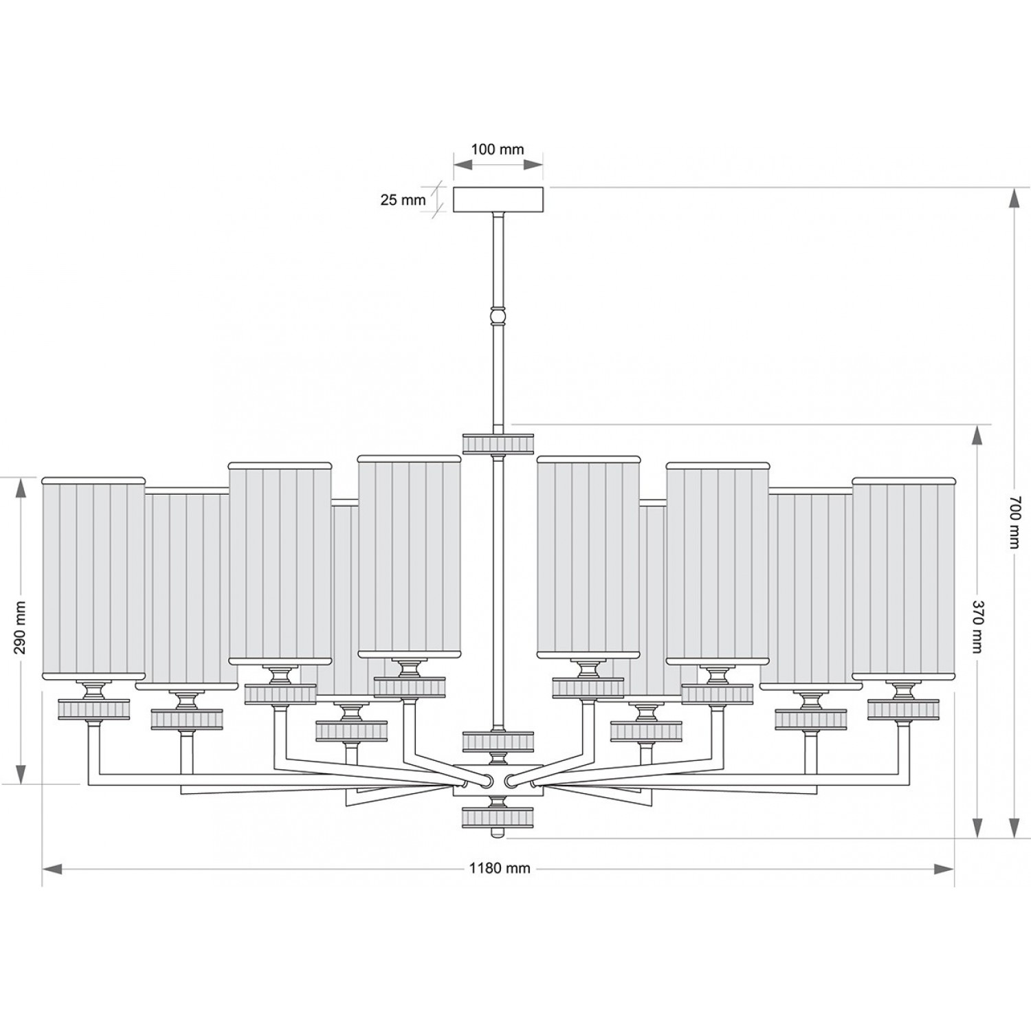 Люстра Kutek Adria ADR-ZW-10(P)