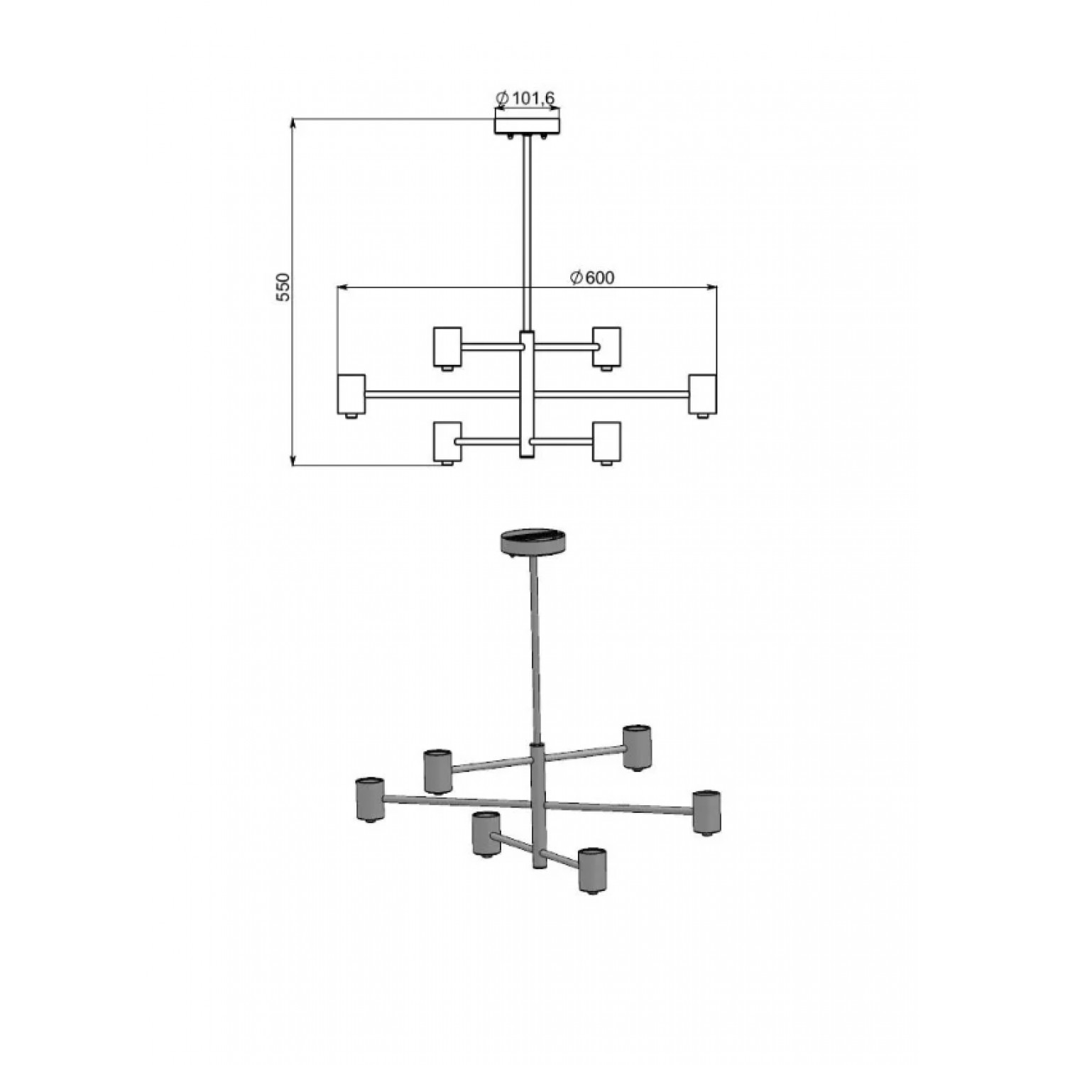 Люстра Pikart Pointer 24921-1