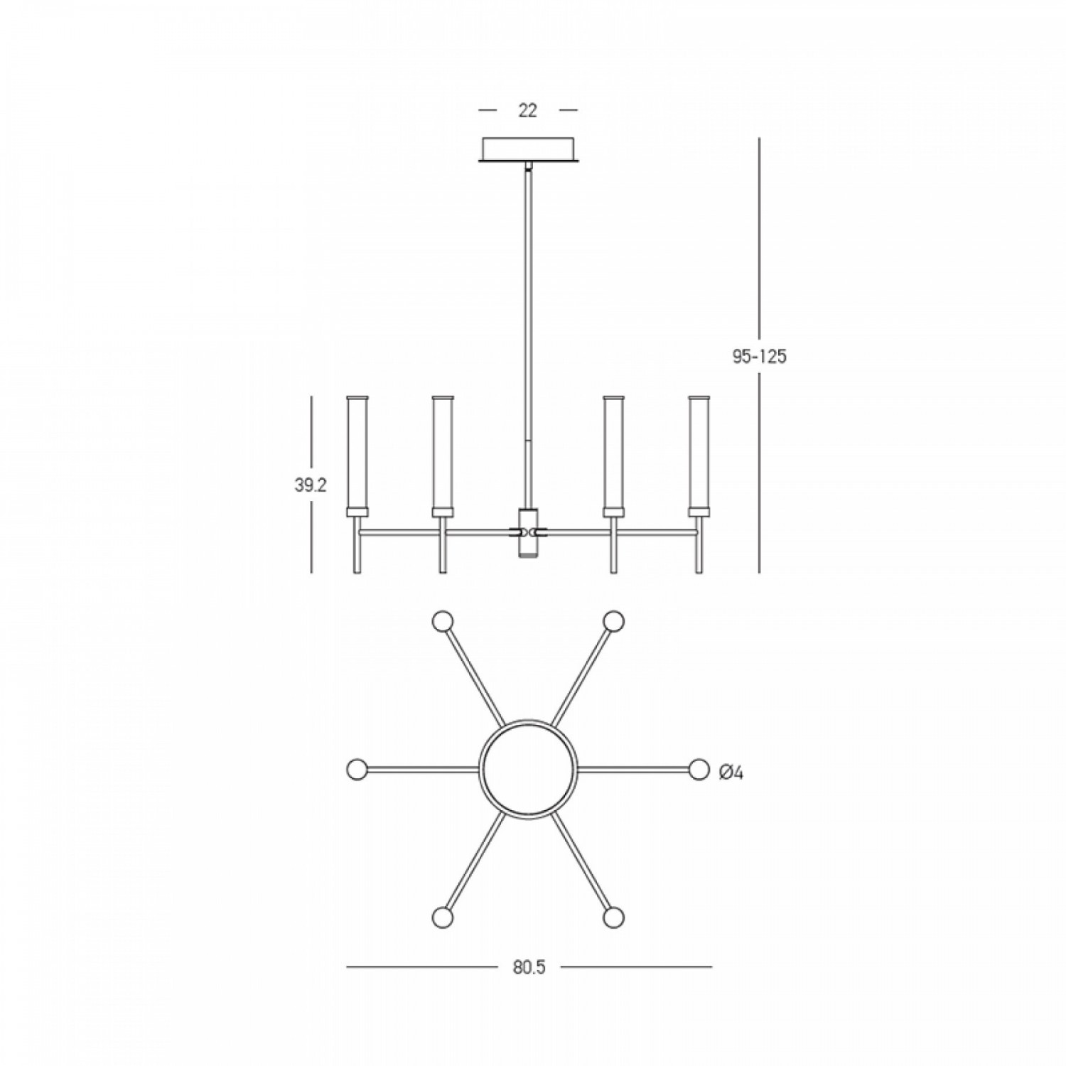Люстра ZAMBELIS Lights 25449