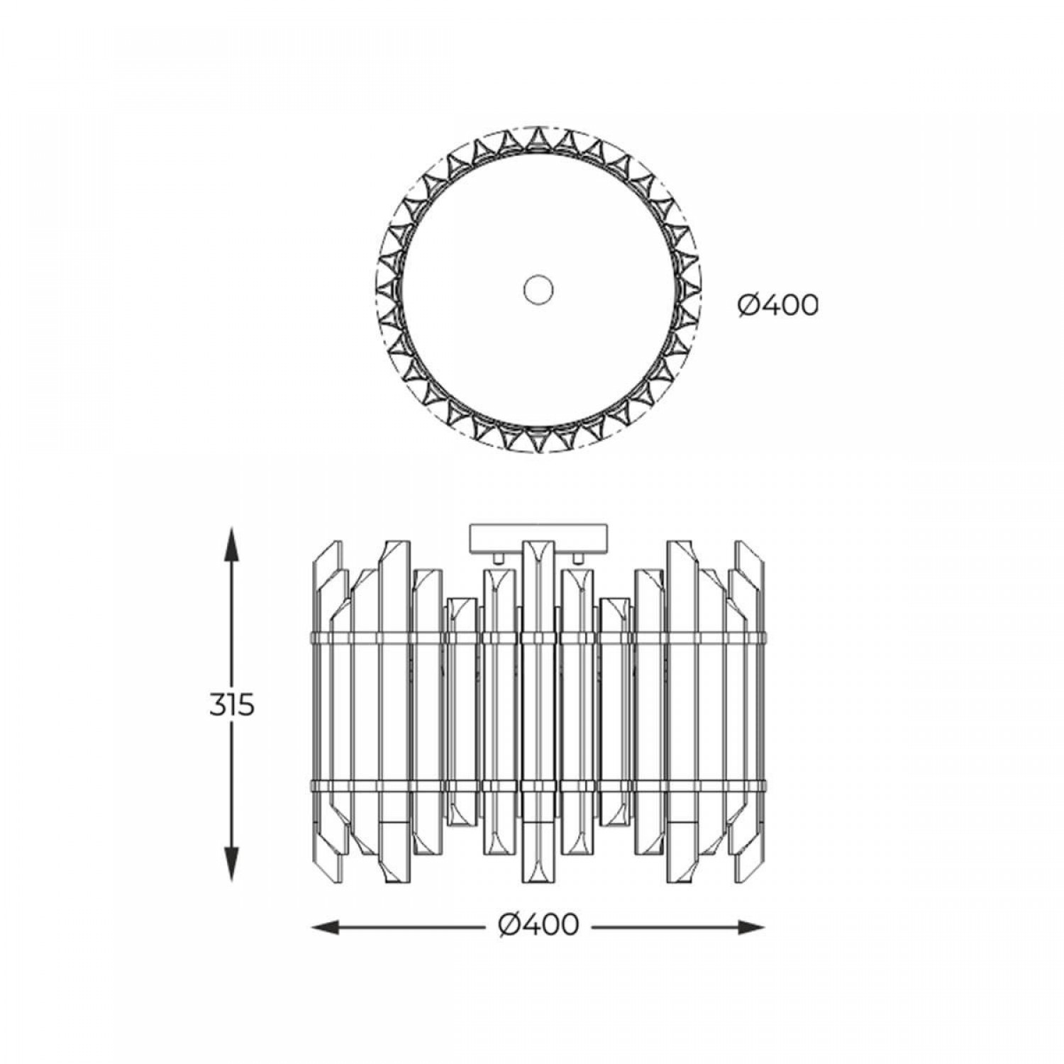 Люстра Zuma Line ALEXANDRIA C0556-06D-V7V7