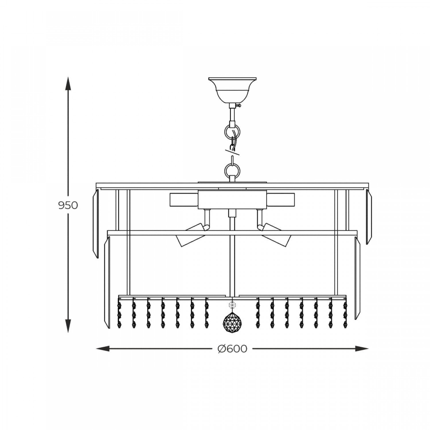 Люстра Zuma Line CAMILLE 1910116