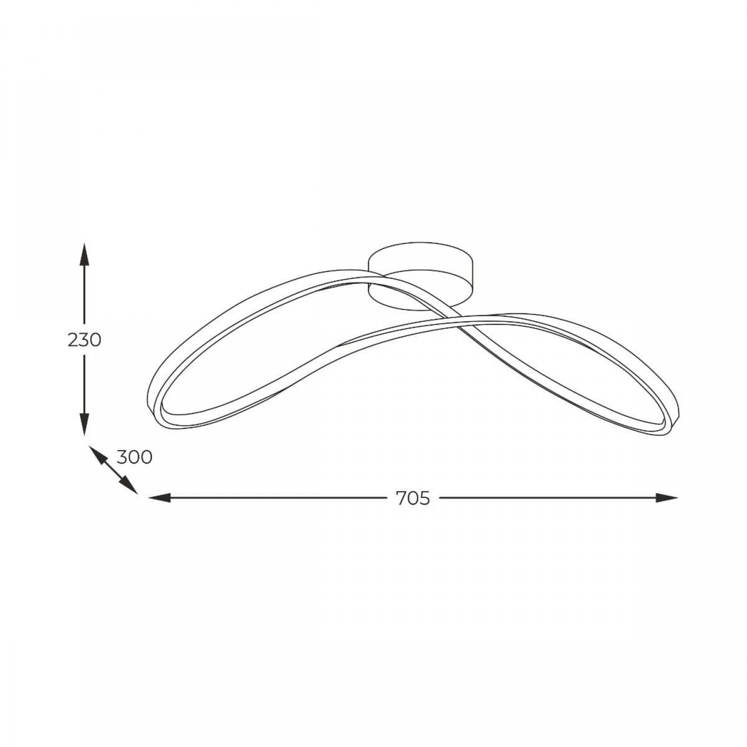 Люстра Zuma Line FERMI 19600C-BK