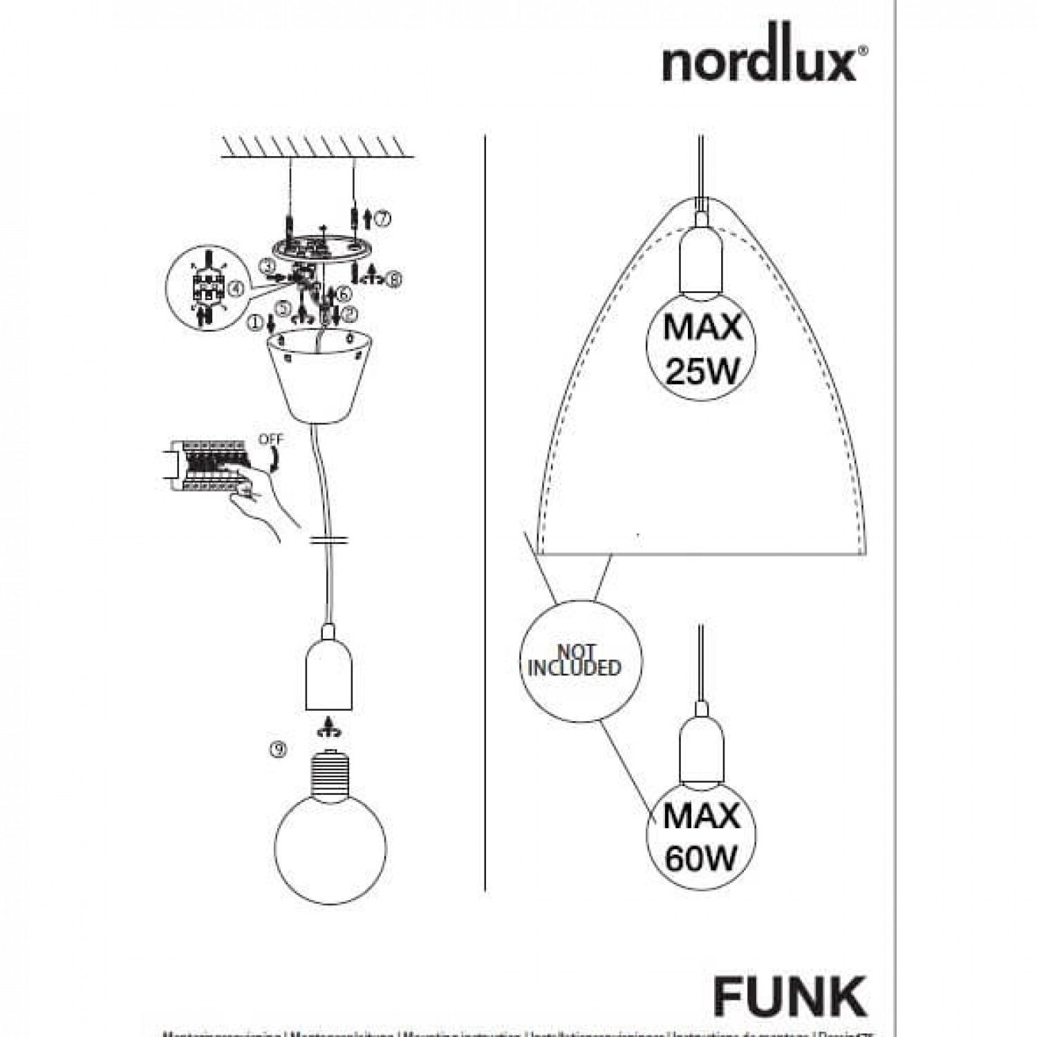 Подвесной светильник Nordlux Works 18W LED 27196101