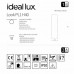 Точковий світильник Ideal Lux LOOK PL1 H40 NERO 233192