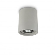 Точечный светильник Ideal Lux OAK PL1 ROUND CEMENTO 150437