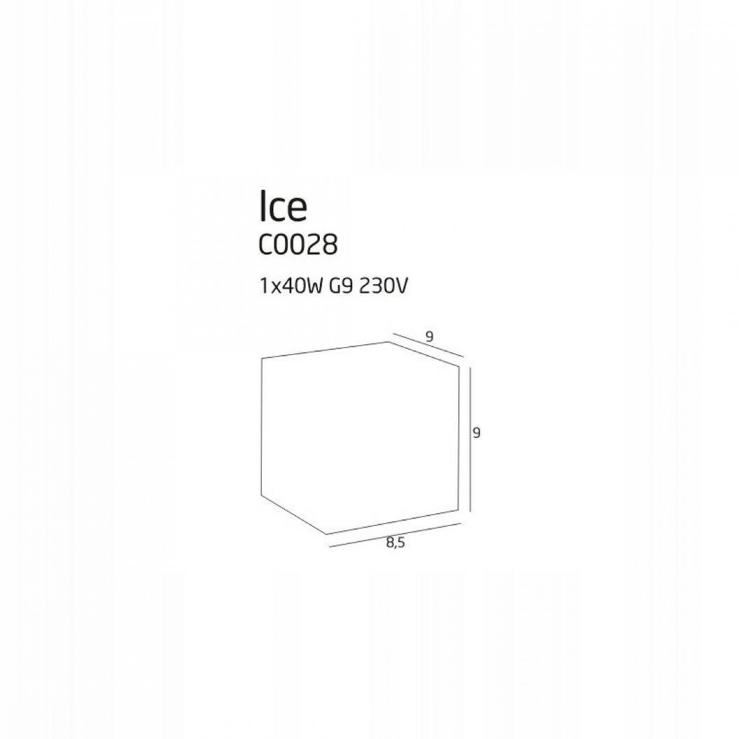 Накладной точечный светильник MaxLight ICE C0028