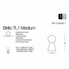 Настільна лампа Ideal Lux BIRILLO TL1 MEDIUM BIANCO 000251 alt_image