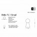 Настільна лампа Ideal Lux BIRILLO TL1 SMALL FUME 116570