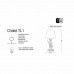 Настільна лампа Ideal Lux CHALET TL1 128207