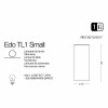 Настольная лампа Ideal Lux EDO TL1 SMALL 044606 alt_image