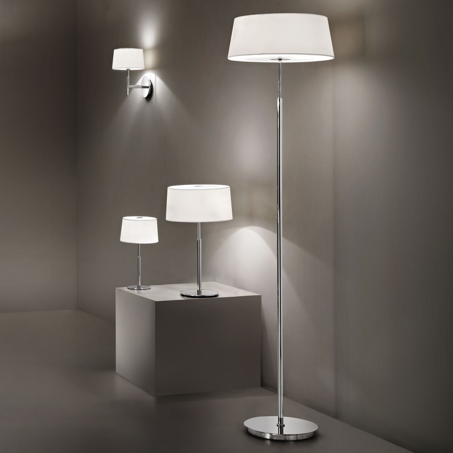 Настольная лампа Ideal Lux HILTON TL2 BIANCO 075532