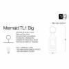 Настольная лампа Ideal Lux MERMAID TL1 BIG CROMO 166667 alt_image