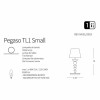 Настольная лампа Ideal Lux PEGASO TL1 SMALL OTTONE SATINATO 197753 alt_image