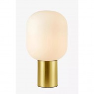 Настольная лампа MarkSlojd Sweden BROOKLYN Table 1L 44cm Brushed Brass/White 107868