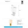 Настольная лампа MarkSlojd Sweden BROOKLYN Table 1L 44cm Brushed Brass/White 107868 alt_image