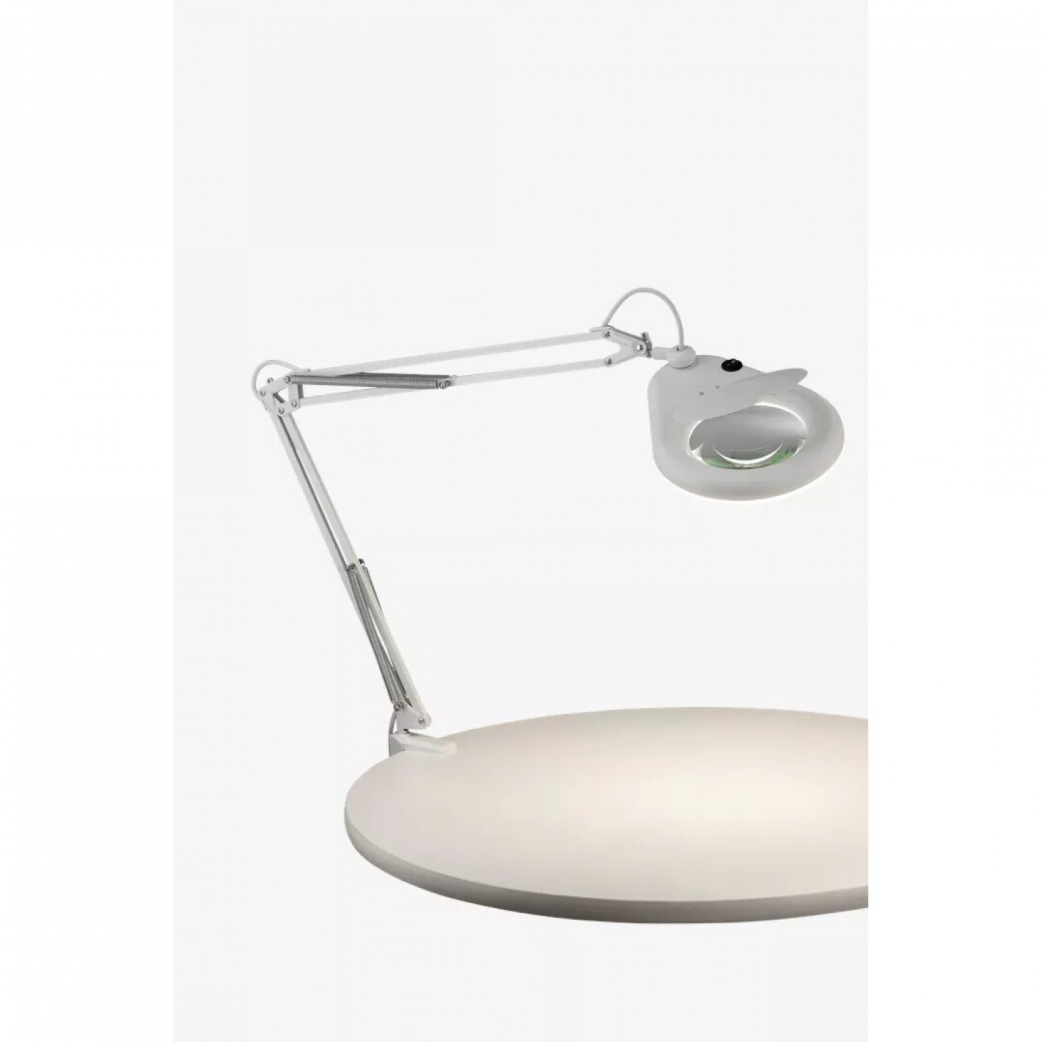 alt_image Настольная лампа MarkSlojd Sweden FAGERNES Table 1L White with Magnifying Glass 100852