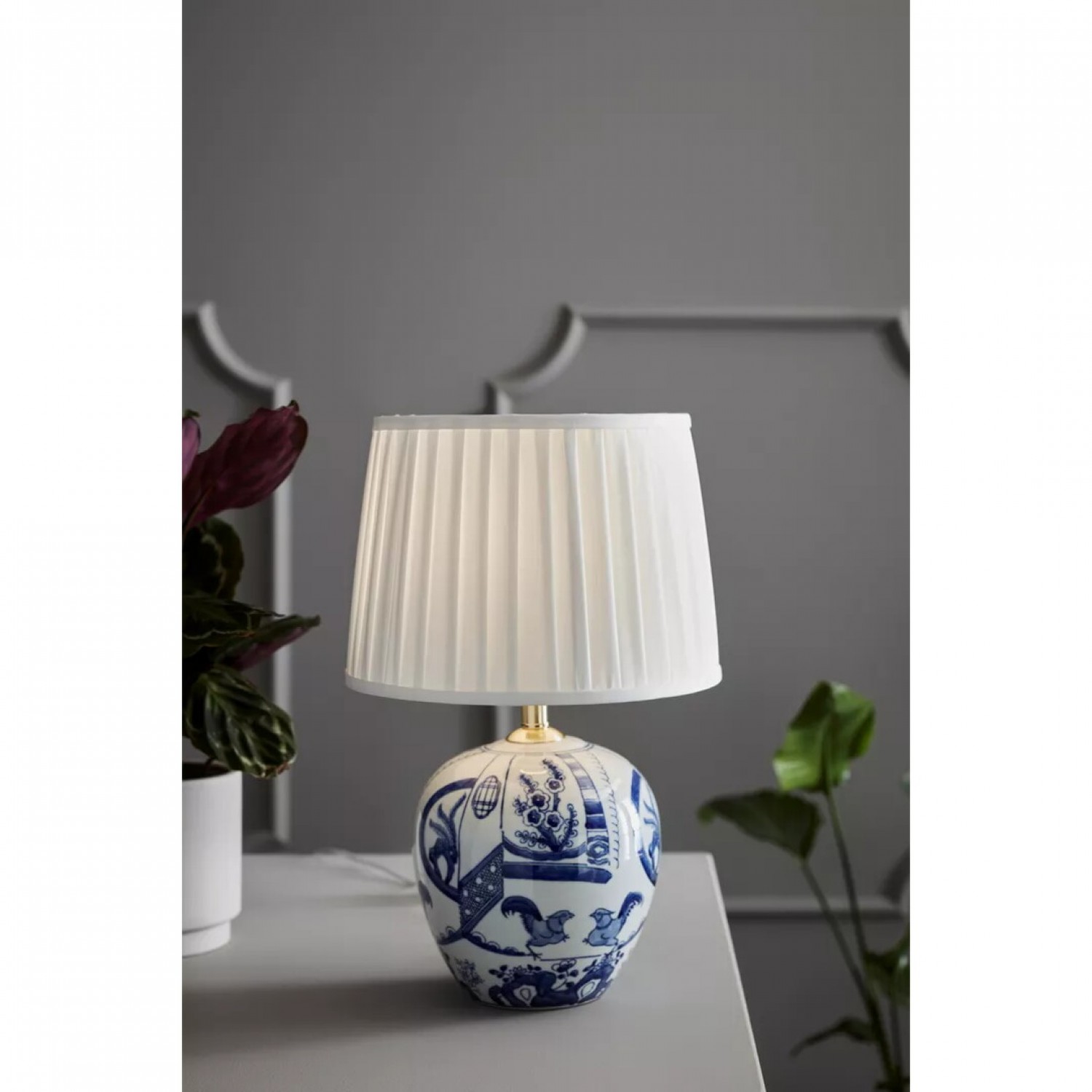 Настольная лампа MarkSlojd Sweden GoTEBORG Table 1L 48cm Blue/White 105000
