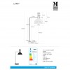 Настольная лампа MarkSlojd Sweden LARRY Table 1L Black/Chrome 106859 alt_image