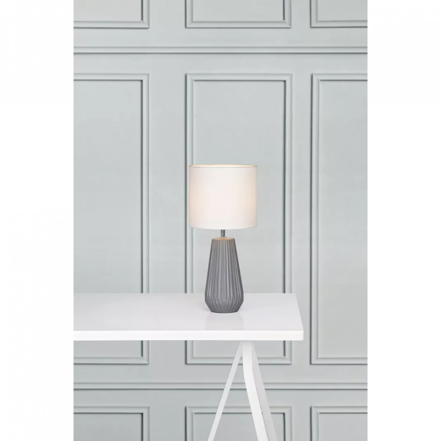 Настольная лампа MarkSlojd Sweden NICCI Table 1L Grey/White 106449