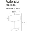 Настільна лампа MAXLIGHT VALENCIA SQ380DE/W alt_image