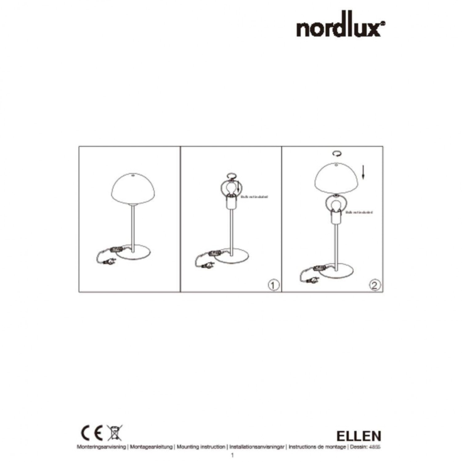 Настольная лампа Nordlux Ellen 48555001